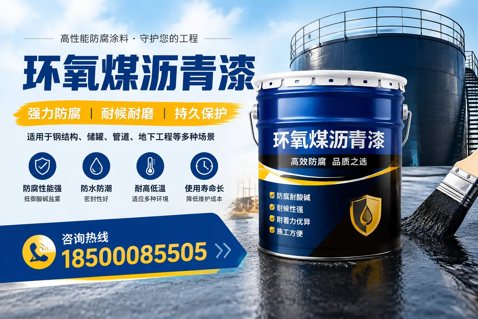 环氧煤沥青漆在工业中的应用,吉安企业的选择